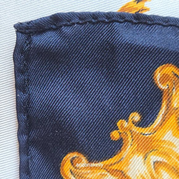 Ann Taylor Silk Scarf Zodiac Horoscope Astrology - Picture 12 of 13